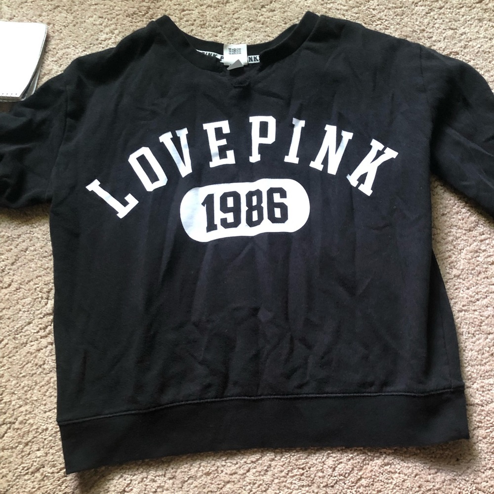 Pink pull over hoodie